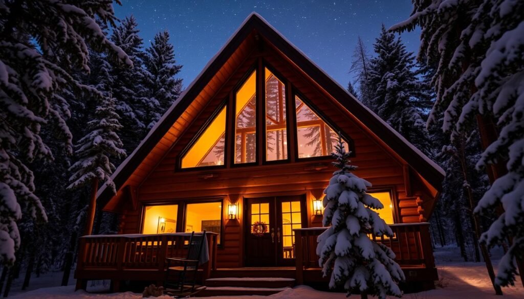 A-Frame cabin features