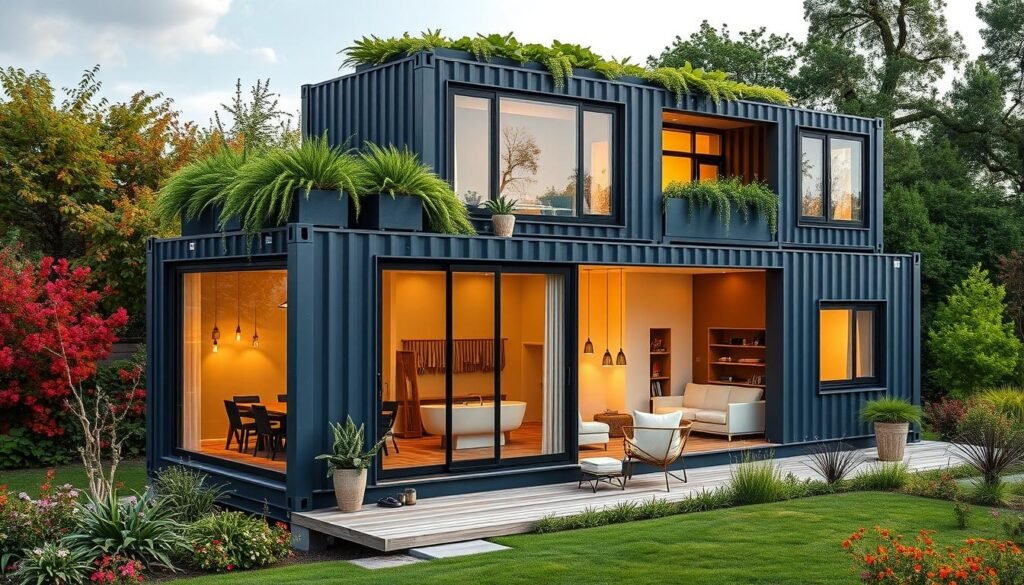 Shipping container architecture