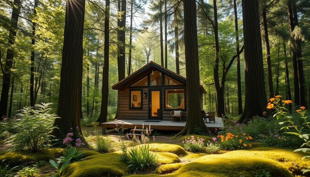 Tiny house in the forest