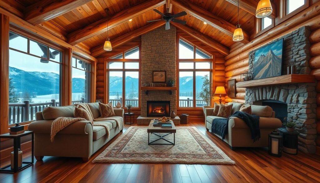 cozy cabin living room