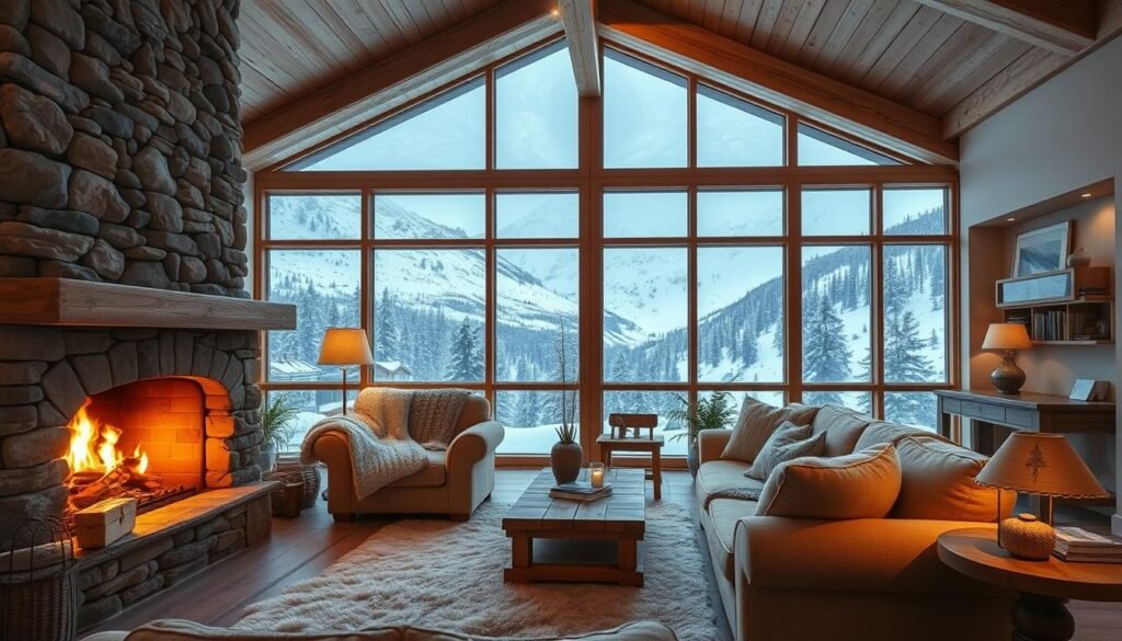 cozy chalet interiors