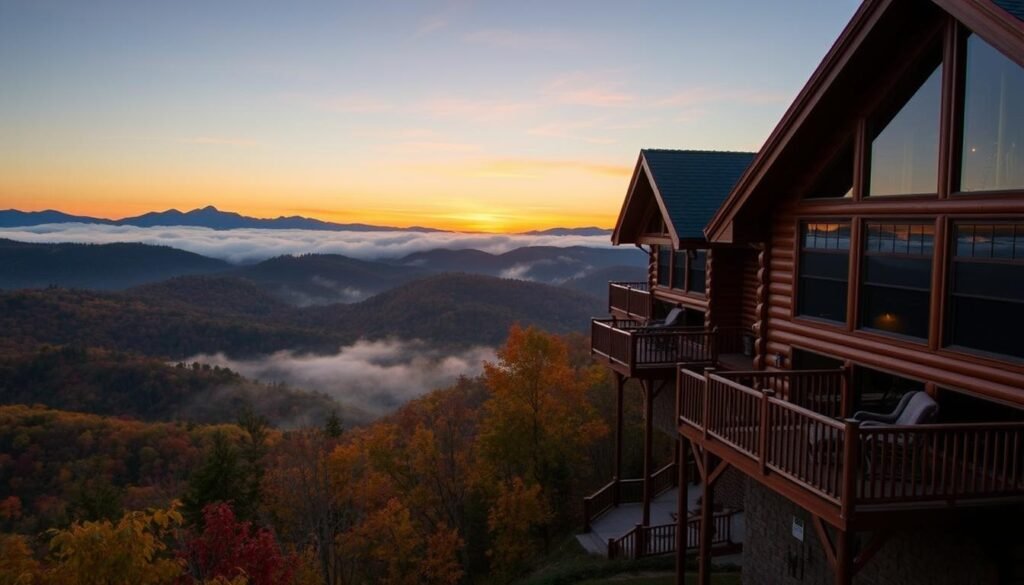 luxury cabins with views in the Great Smoky Mountains