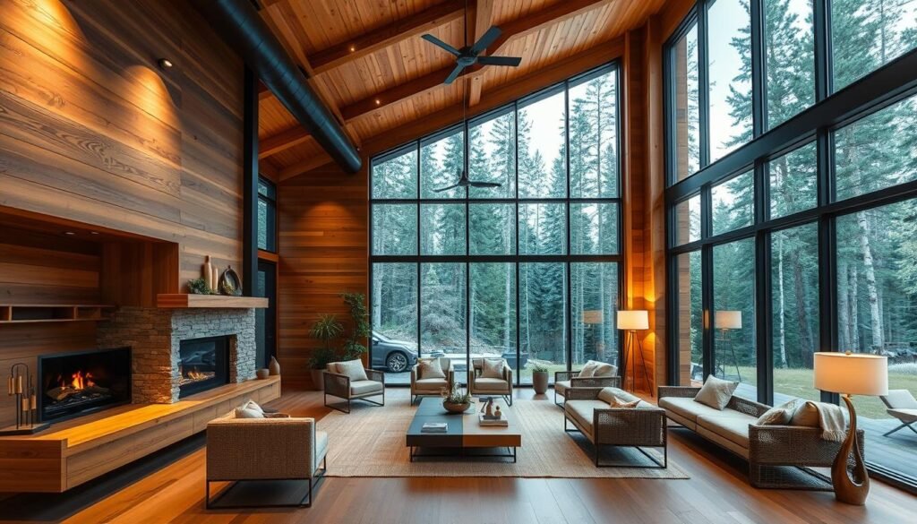 modern cabin interiors