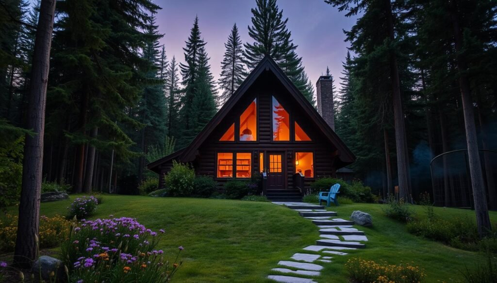 rustic A-Frame rentals